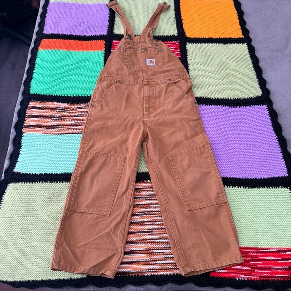 Carhartt Other - double knee Bib overall Carhartt brown size 5 kids